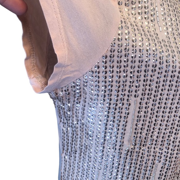 Loft Soft Pink Sparkly T-shirt size Large - Picture 2 of 11